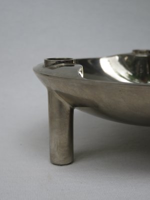 German Nickel-Plated S22 Bowl & Candleholders, 1960s, Set of 32-EY-848290