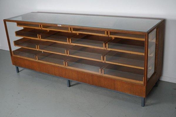 German Oak and Beech Haberdashery Shop Cabinet or Retail Unit, 1950s-XO-1757292