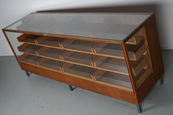 German Oak and Beech Haberdashery Shop Cabinet or Retail Unit, 1950s-XO-1757292