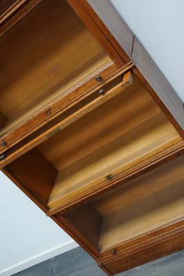 German Oak Bookcase with Folding Doors in style of Globe Wernicke, 1900s-XO-1362404