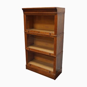 German Oak Bookcase with Folding Doors in style of Globe Wernicke, 1900s-XO-1362404