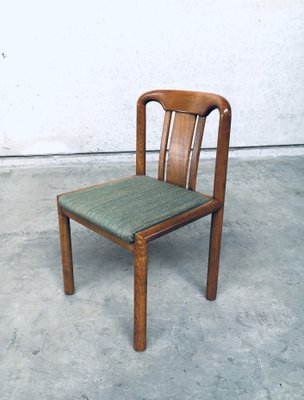 German Oak Dining Chairs, 1970s, Set of 6-RQV-869777