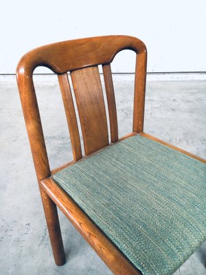 German Oak Dining Chairs, 1970s, Set of 6-RQV-869777