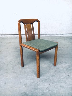 German Oak Dining Chairs, 1970s, Set of 6-RQV-869777