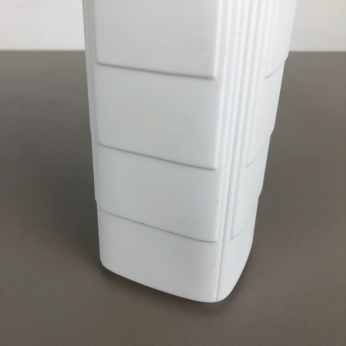 German Op Art Porcelain Vase by Christa Galtz for Rosenthal, 1970s