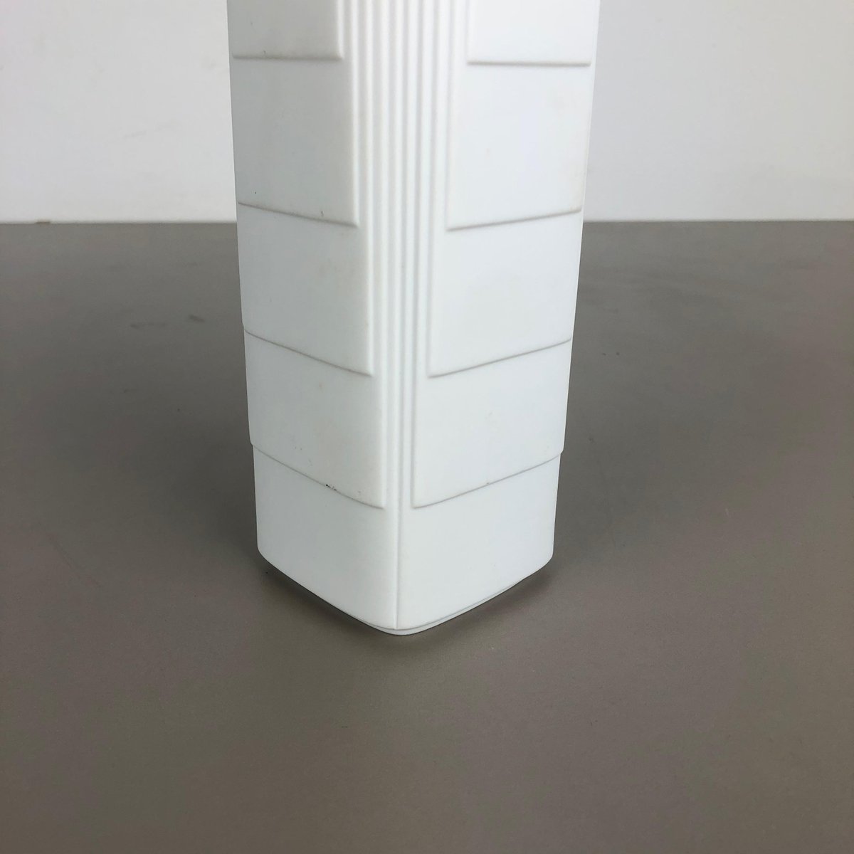 German Op Art Porcelain Vase by Christa Galtz for Rosenthal, 1970s