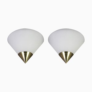 German Opal Glass Sconces by Limburg, Set of 2-UGR-1086205