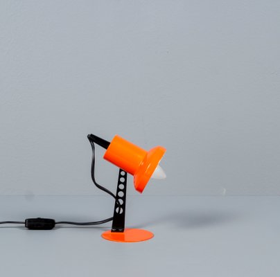 German Orange Desk Lamp from Brilliant Leuchten, 1950s-VLO-1179144