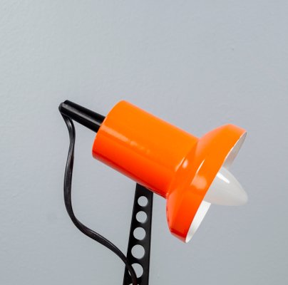 German Orange Desk Lamp from Brilliant Leuchten, 1950s-VLO-1179144