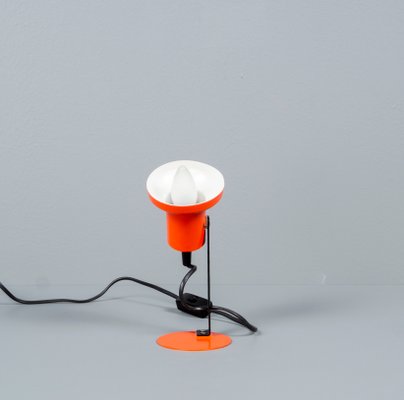 German Orange Desk Lamp from Brilliant Leuchten, 1950s-VLO-1179144