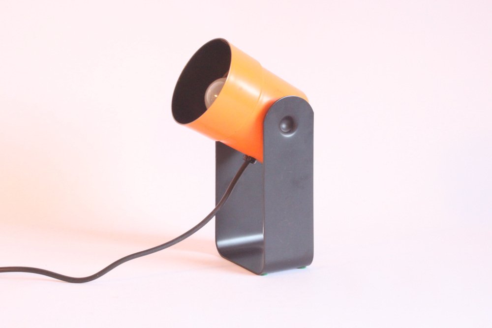 German Orange Table Lamp by Karl Lang for Sis Leuchten, 1976-PLT-1408036