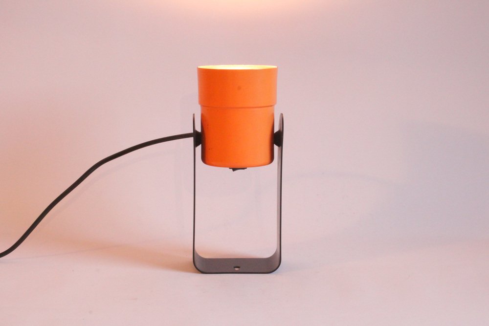 German Orange Table Lamp by Karl Lang for Sis Leuchten, 1976-PLT-1408036