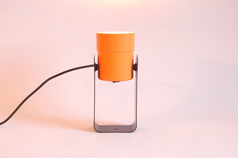 German Orange Table Lamp by Karl Lang for Sis Leuchten, 1976-PLT-1408036