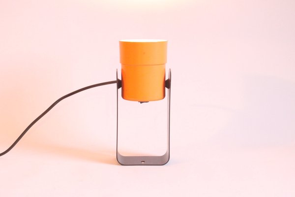 German Orange Table Lamp by Karl Lang for Sis Leuchten, 1976-PLT-1408036