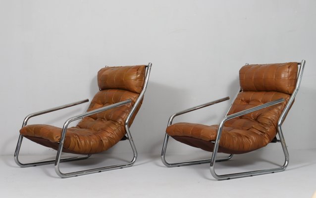 German Patchwork Cantilever Chairs, 1970s, Set of 2-DLB-2028349