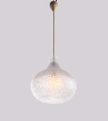 German Patmos Tulip Pendant Lamp in Crystal Glass from Peill & Putzler, 1960s-DEK-932733