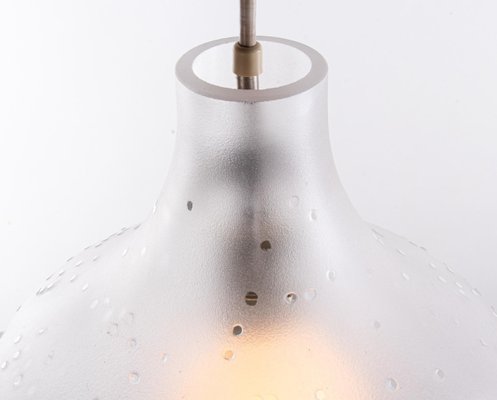 German Patmos Tulip Pendant Lamp in Crystal Glass from Peill & Putzler, 1960s-DEK-932733