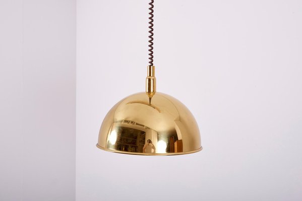 German Pendant Lamp in Brass by Florian Schulz, 1970s-SFD-1274250