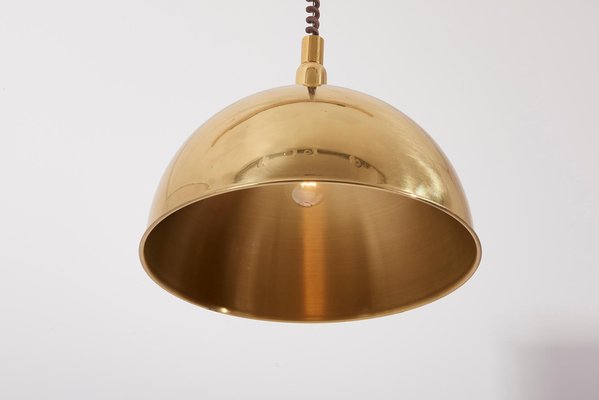 German Pendant Lamp in Brass by Florian Schulz, 1970s-SFD-1274250