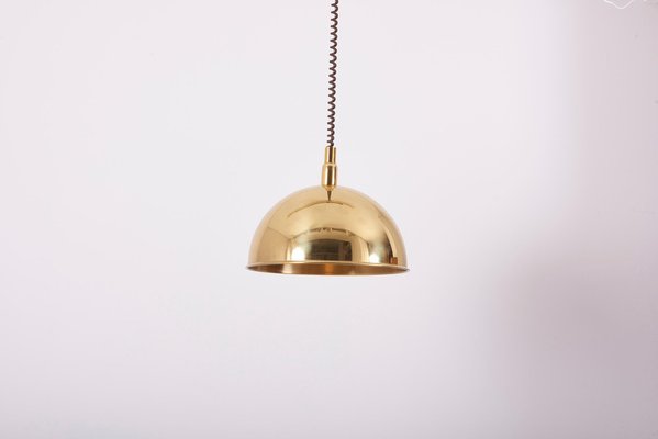 German Pendant Lamp in Brass by Florian Schulz, 1970s-SFD-1274250