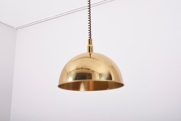 German Pendant Lamp in Brass by Florian Schulz, 1970s-SFD-1274250