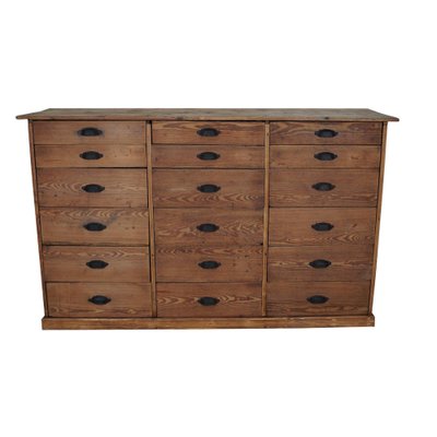 German Pine Apothecary Bank of Drawers, 1900s-XO-1738098