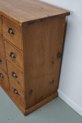 German Pine Apothecary Cabinet or Bank of Drawers-XO-2016835