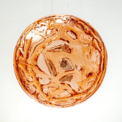 German Pink Murano Ball Pendant Light from Doria, 1970s-UGR-1086192