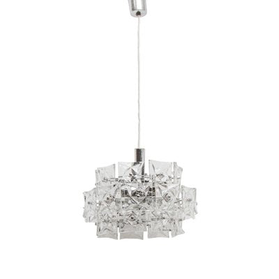 German Prism Crystal Chandelier from Kinkeldey, 1970s-QQA-556139