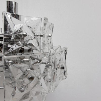 German Prism Crystal Chandelier from Kinkeldey, 1970s-QQA-556139