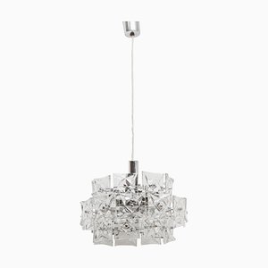 German Prism Crystal Chandelier from Kinkeldey, 1970s-QQA-556139