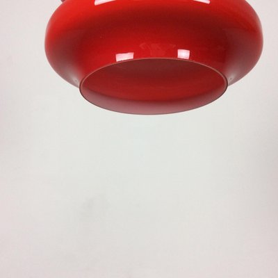 German Red Opal Glass Hanging Light from Peill & Putzler, Germany-QZ-1053124