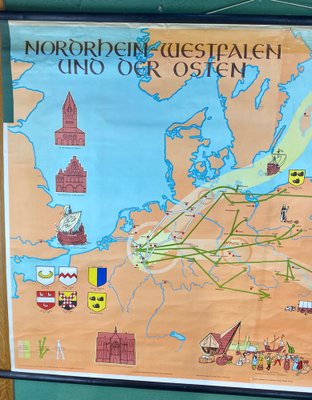 German Renania Map of the North Poster-ROJ-1317822