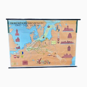 German Renania Map of the North Poster-ROJ-1317822