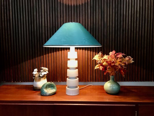 German Sculptural Glazed Ceramic Table Lamp, 1960s-JP-768777