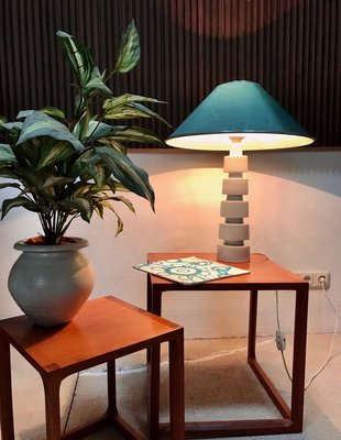 German Sculptural Glazed Ceramic Table Lamp, 1960s-JP-768777