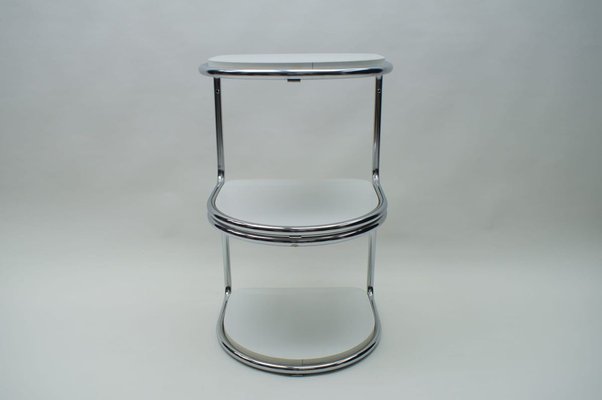 German Semi-circular Tubular Steel Shelves, 1970s, Set of 2-KQB-724509