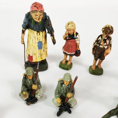 German Soldier Figurines, 1930s, Set of 40-ZTG-1814429