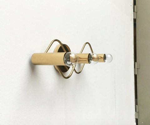 German Space Age Brass Ceiling Lamp by Gaetano Sciolari for Leola, 1970s-UAH-1735817