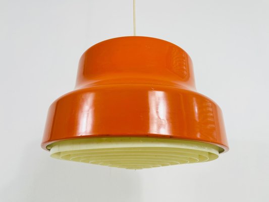 German Space Age Bumling Pendant Lamp in Orange, 1970s-PUK-1385759