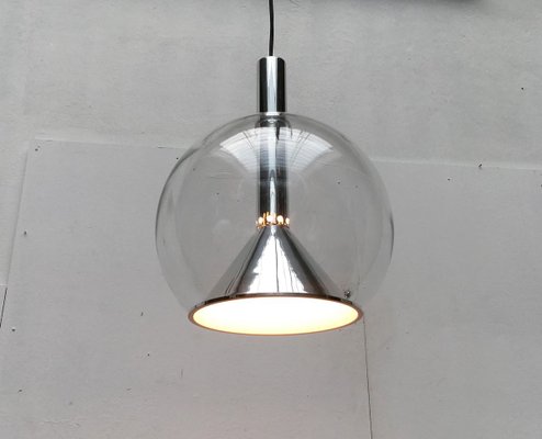 German Space Age Glass Globe Pendant Lamp from Erco-UAH-810135