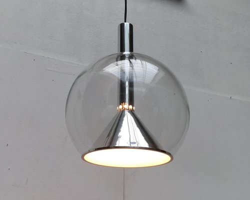 German Space Age Glass Globe Pendant Lamp from Erco-UAH-810135