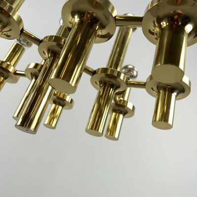 German Space Age Golden Ceiling Lamp, 1970s-VQG-1790906