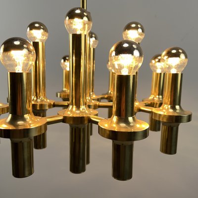 German Space Age Golden Ceiling Lamp, 1970s-VQG-1790906