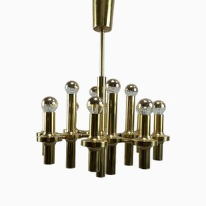 German Space Age Golden Ceiling Lamp, 1970s-VQG-1790906