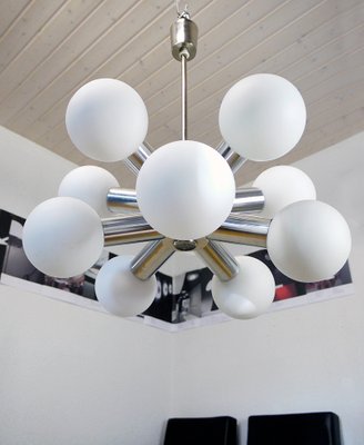 German Space Age Sputnik Ceiling Lamp from VEB Deutsche Werkstätten Hellerau, 1960s-DEK-561379