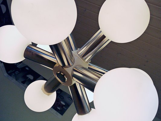 German Space Age Sputnik Ceiling Lamp from VEB Deutsche Werkstätten Hellerau, 1960s-DEK-561379