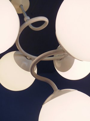 German Spiral Sputnik Chandelier from Kaiser Idell / Kaiser Leuchten, 1960s-DEK-551163