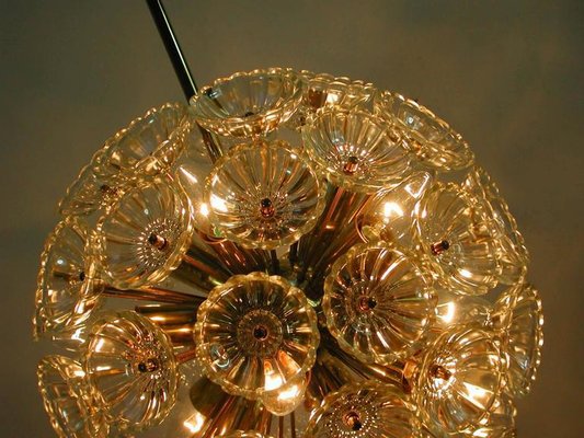 German Sputnik Dandelion 12-Light Chandelier, 1960s-OE-897758