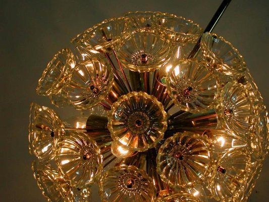 German Sputnik Dandelion 12-Light Chandelier, 1960s-OE-897758